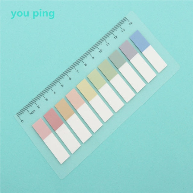 New Color 100 Sheets Self Adhesive Memo Pad Sticky Notes Bookmark Point It Marker Memo Sticker Paper Office School Supplies