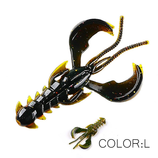 Supercontinent Crazy Lures 65mm/10pcs 40mm/20pcs Soft Lure Fishing Lures shrimp Lobster Soft Plastic Lure Fishing Lures