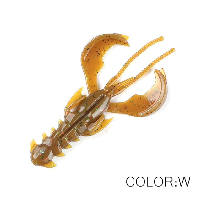 Supercontinent Crazy Lures 65mm/10pcs 40mm/20pcs Soft Lure Fishing Lures shrimp Lobster Soft Plastic Lure Fishing Lures