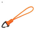 1PC 19 Styles Paracord Keychain Military Braided Nylon Lanyard With Metal Triangle Buckle High Strength Parachute Cord Carabiner