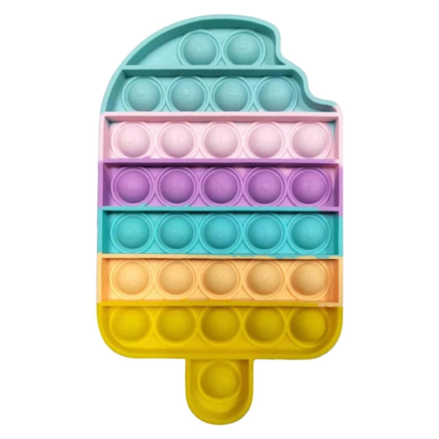 Push Bubble Fidget Toys Autism Special Needs Stress Reliever Helps Relieve Stress and Increase Focus Soft Squeeze Kid Toy New