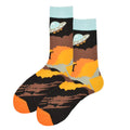 MYORED 1 pair men socks cotton funny crew socks cartoon animal fruit dog women socks novelty gift socks for spring autumn winter