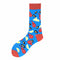 MYORED 1 pair men socks cotton funny crew socks cartoon animal fruit dog women socks novelty gift socks for spring autumn winter