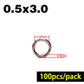 50/60/100Pcs Fishing Rings Stainless Steel Split Rings High Quality Strengthen Solid Ring Lure Connecting Fishing Accessories