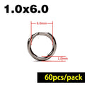 50/60/100Pcs Fishing Rings Stainless Steel Split Rings High Quality Strengthen Solid Ring Lure Connecting Fishing Accessories