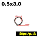 50/60/100Pcs Fishing Rings Stainless Steel Split Rings High Quality Strengthen Solid Ring Lure Connecting Fishing Accessories