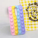 Redmi Note 9 Pro 9S 7 8 Pro Push Pop Bubble Fidget Toy Case Soft Cover for Redmi 9 9T 9C 9A Mi Poco X3 M3 Sensory Stress Reliver