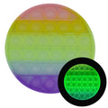 Glow in the Dark Fidget Toys Reliver Stress Toy Rainbow Push Bubble Antistress Children Toy Fluorescence Luminous Free Shipping