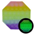 Glow in the Dark Fidget Toys Reliver Stress Toy Rainbow Push Bubble Antistress Children Toy Fluorescence Luminous Free Shipping