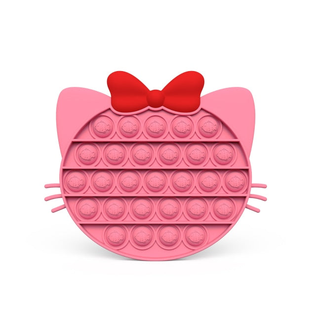 Glow in the Dark Fidget Toys Reliver Stress Toy Rainbow Push Bubble Antistress Children Toy Fluorescence Luminous Free Shipping