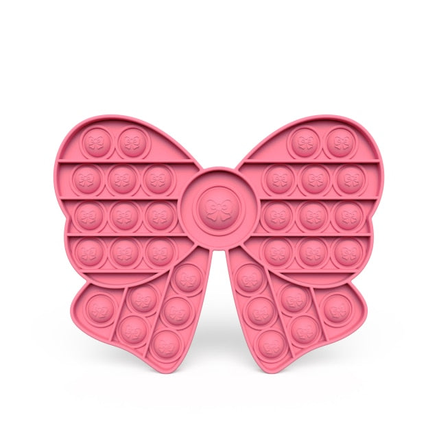 Glow in the Dark Fidget Toys Reliver Stress Toy Rainbow Push Bubble Antistress Children Toy Fluorescence Luminous Free Shipping