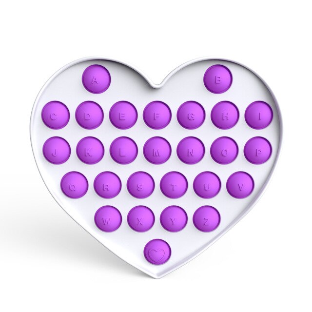 Glow in the Dark Fidget Toys Reliver Stress Toy Rainbow Push Bubble Antistress Children Toy Fluorescence Luminous Free Shipping