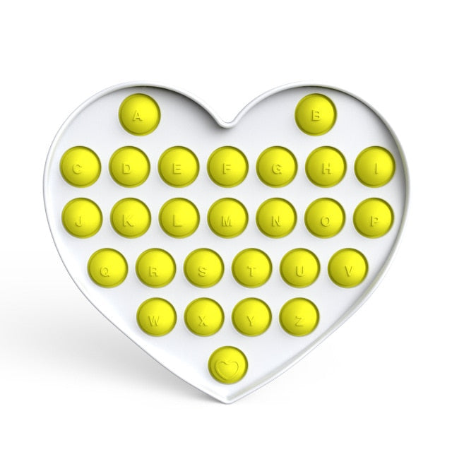 Glow in the Dark Fidget Toys Reliver Stress Toy Rainbow Push Bubble Antistress Children Toy Fluorescence Luminous Free Shipping