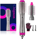 3In1 Hair Dryer Hot Air Brush Styler and Negative Ion Volumizer Hair Straightener Curler Comb One Step Straightener Styling Tool