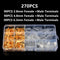315Pcs Insulated Male Female Wire Connector  2.8/4.8/6.3mm Electrical Wire Crimp Terminals Spade Connectors Assorted Kit