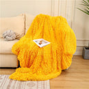 Fluffy Long Plush Throw Blanket Super Soft Double-sided Bedspread Blanket Shaggy Shawl Blanket for Adults Children