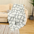 Fluffy Long Plush Throw Blanket Super Soft Double-sided Bedspread Blanket Shaggy Shawl Blanket for Adults Children