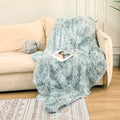 Fluffy Long Plush Throw Blanket Super Soft Double-sided Bedspread Blanket Shaggy Shawl Blanket for Adults Children