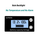 Battery Capacity Indicator DC 8V-100V Lead Acid Lithium LiFePO4 Car Motorcycle Voltmeter Voltage Gauge 12V 24V 48V 72V