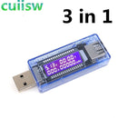 8 in1 QC2.0 3.0 4-30v Electrical power USB capacity voltage tester current meter monitor voltmeter ammeter