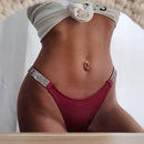 SP&CIY Fitness Girl Luxury Sexy Seamless Panties Sex String LOVE High Waist Sporty Women Underwear Thongs Cotton Female Lingerie