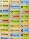 90Pcs Name Sticker Customize Stickers Waterproof Personalized Labels Children School Stationery variety patterns animal boy tag
