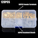 270PCS Insulated Male Female Wire Connector 2.8/4.8/6.3mm Electrical Wire Crimp Terminals Spade Connectors Assorted Kit