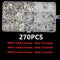 270PCS Insulated Male Female Wire Connector 2.8/4.8/6.3mm Electrical Wire Crimp Terminals Spade Connectors Assorted Kit