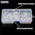 270PCS Insulated Male Female Wire Connector 2.8/4.8/6.3mm Electrical Wire Crimp Terminals Spade Connectors Assorted Kit