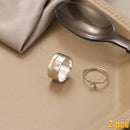 IFMIA Trendy Gold Butterfly Rings For Women Men Lover Couple Rings Set Friendship Engagement Wedding Open Rings 2021 Jewelry