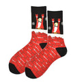 LETSBUY Male Tide Brand men cotton Socks Gradient Color summer Style long wedding sock Men's Knee High Business Socks man sox