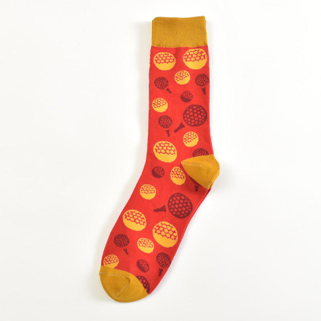 LETSBUY Male Tide Brand men cotton Socks Gradient Color summer Style long wedding sock Men's Knee High Business Socks man sox