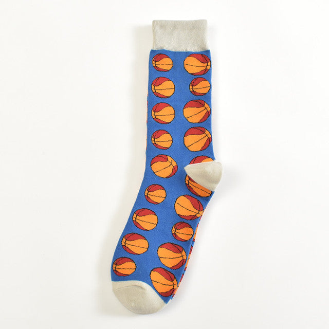 LETSBUY Male Tide Brand men cotton Socks Gradient Color summer Style long wedding sock Men's Knee High Business Socks man sox