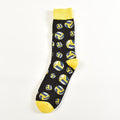 LETSBUY Male Tide Brand men cotton Socks Gradient Color summer Style long wedding sock Men's Knee High Business Socks man sox