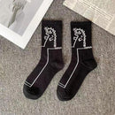 Korean Style Harajuku Skateboard Long Socks Creative Fun Lightning Hip Hop Style Socks Unisex Street Couple Socks