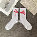 Korean Style Harajuku Skateboard Long Socks Creative Fun Lightning Hip Hop Style Socks Unisex Street Couple Socks