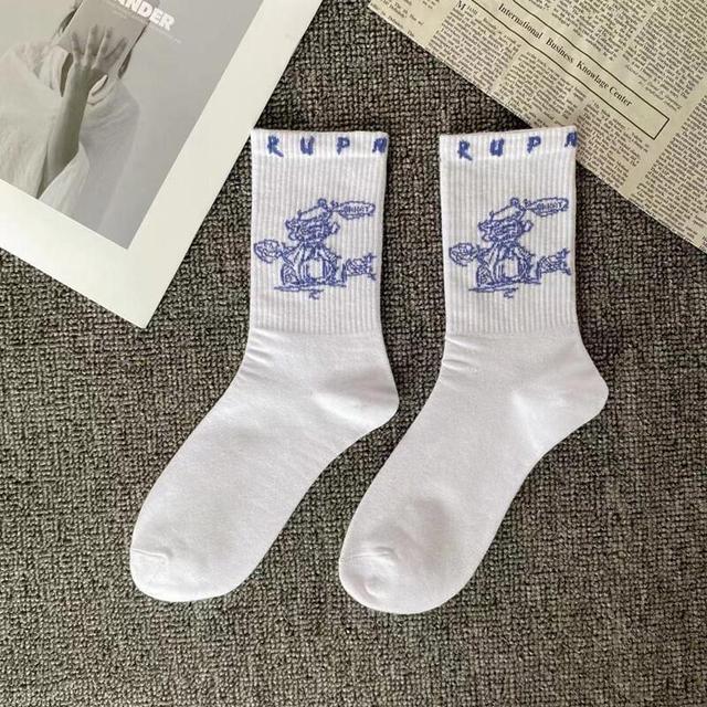 Korean Style Harajuku Skateboard Long Socks Creative Fun Lightning Hip Hop Style Socks Unisex Street Couple Socks