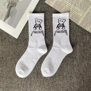 Korean Style Harajuku Skateboard Long Socks Creative Fun Lightning Hip Hop Style Socks Unisex Street Couple Socks