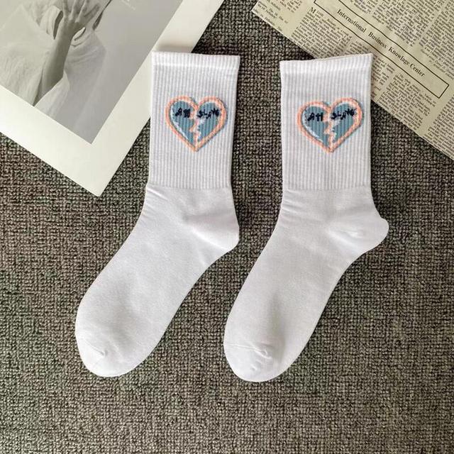 Korean Style Harajuku Skateboard Long Socks Creative Fun Lightning Hip Hop Style Socks Unisex Street Couple Socks