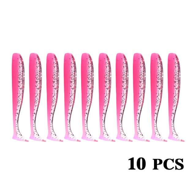 10CM Fishing Accessories Soft Lures for Bait All Artificial Feeder Silica Gel Crankbaits Tackle 2021 Surface Sea Lure With Salt