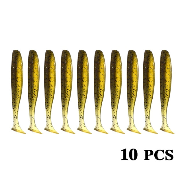 10CM Fishing Accessories Soft Lures for Bait All Artificial Feeder Silica Gel Crankbaits Tackle 2021 Surface Sea Lure With Salt
