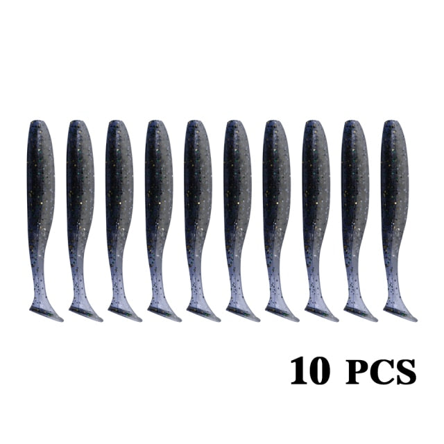 10CM Fishing Accessories Soft Lures for Bait All Artificial Feeder Silica Gel Crankbaits Tackle 2021 Surface Sea Lure With Salt