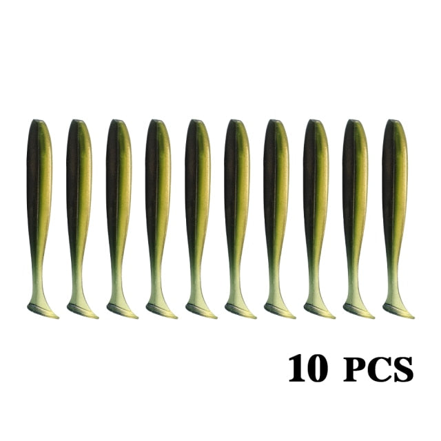 10CM Fishing Accessories Soft Lures for Bait All Artificial Feeder Silica Gel Crankbaits Tackle 2021 Surface Sea Lure With Salt