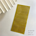 1pcs Bronzing Gold Silver Letter Number Decorative Stickers for DIY Idol Card Album Scrapbooking Diary Sticker Korean Stationery