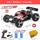 WLtoys 144001 A959 959B 2.4G Racing RC Car 70KM/H 4WD Electric High Speed Car Off-Road Drift Remote Control Toys for Children