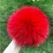 100% natural fox fur pompom raccoon fur pom  pom for hat beanies DIY Fur Pompon For Caps Bags Scarf Accessories