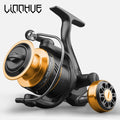 LINNHUE Fishing Reel HK1000-7000 Metal/EVA Grip 5.2:1 High Speed Spinning Reel Carp Fishing Saltwater Reel Send Gift 150m Line