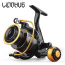 LINNHUE Fishing Reel HK1000-7000 Metal/EVA Grip 5.2:1 High Speed Spinning Reel Carp Fishing Saltwater Reel Send Gift 150m Line