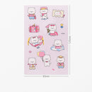 Mohamm 1Pc Pet Material Cute Kawaii Stickers Hand Account Decoration Stickers Student Supplies