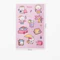 Mohamm 1Pc Pet Material Cute Kawaii Stickers Hand Account Decoration Stickers Student Supplies